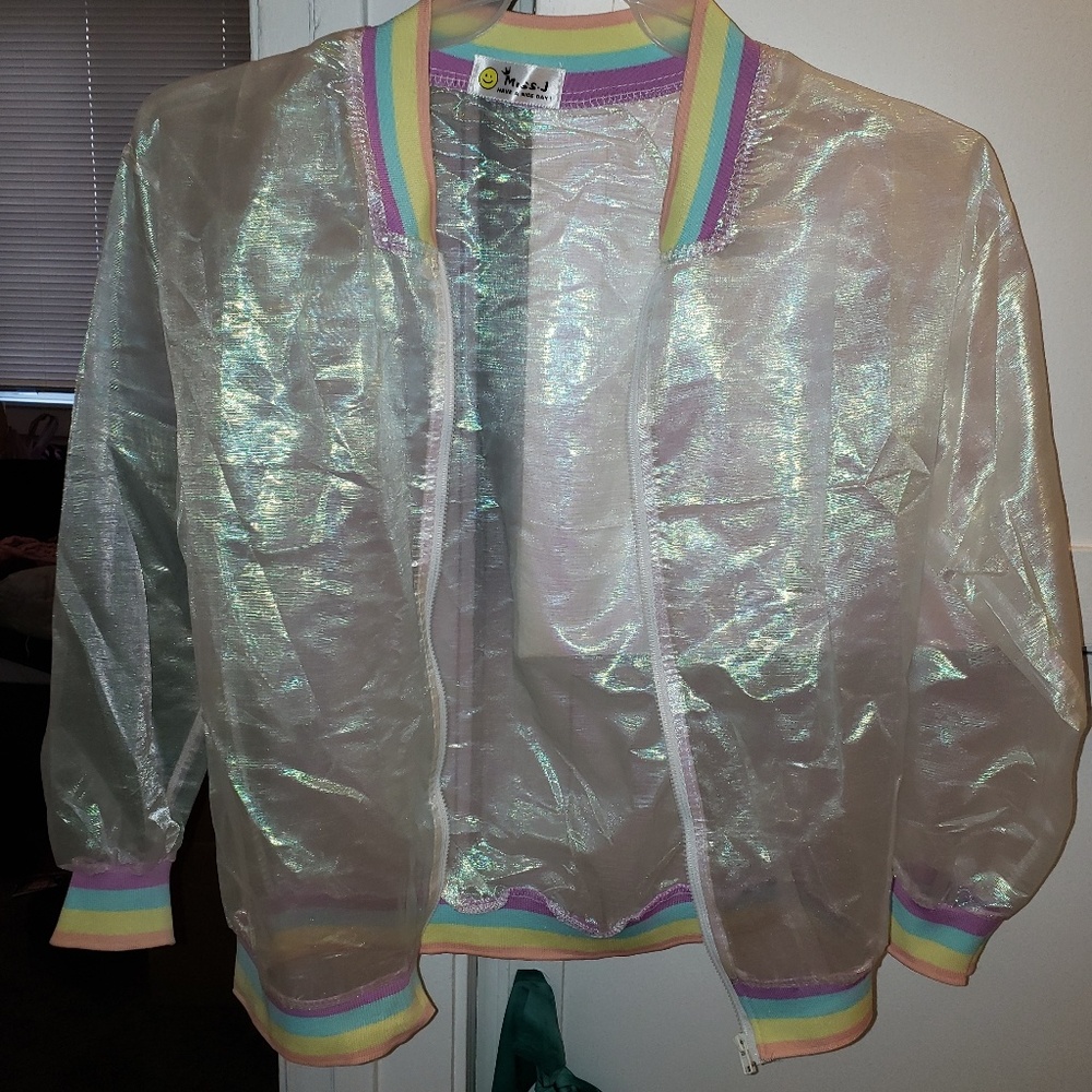 COPY - Sheer Iridescent Jacket (MEDIUM)